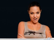 Angelina Jolie sniper wallpaper