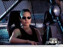 Angelina Jolie with sunglasses Tomb Raider wallpaper