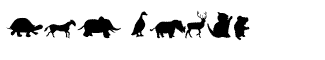 Symbol fonts: Animals