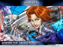 Animated Angels angel's flight wallpaper