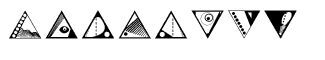 Ann's DecoGlyphs fonts: Ann's DecoGlyphs Triangles