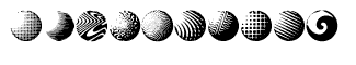 Ann's Shaded Spheres fonts: Ann's Shaded Spheres