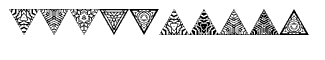 Ann's Triangles fonts: Ann's Triangles Five