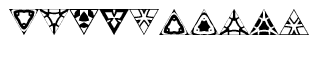 Ann's Triangles fonts: Ann's Triangles One
