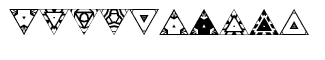 Ann's fonts: Ann's Triangles Two