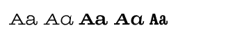 Serif fonts A-B: Antique Central 01 Volume