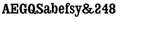 Serif fonts A-B: Antique Central Black Condensed
