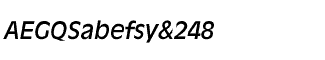 Serif fonts A-B: Antique Olive Italic