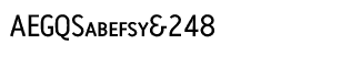 Sands Serif fonts A-D: Antitled Cap