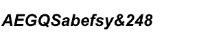 Sands Serif fonts A-D: Arial Bold Italic
