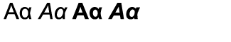 Sands Serif fonts A-D: Arial Dual Greek Volume