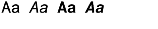 Sands Serif fonts A-D: Arial Monospaced Volume