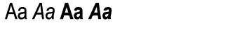Arial fonts: Arial Narrow Volume