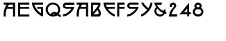 Symbol fonts A-E: Arts and Crafts Regular