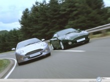 Aston Martin Db7 white and green  wallpaper