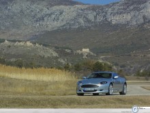 Aston Martin Db9 front in mountains wallpaper