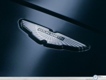 Aston Martin V12 Vanquish logo wallpaper