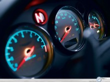 Aston Martin V12 Vanquish speedometer wallpaper