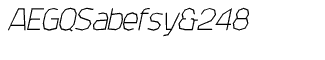 Sands Serif fonts A-D: Attac Regular Italic