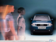 Audi A2 and the people wallpaper
