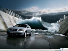 Audi A3 S3 water wave view wallpaper