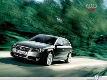 Audi A3 Sportback driving fast wallpaper