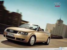 Audi A4 Cabrio city view wallpaper