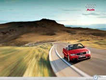 Audi A4 Cabrio road runner wallpaper