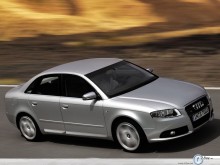 Audi A4 S4 driving fast wallpaper