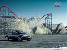 Audi A4 S4 funfair view wallpaper