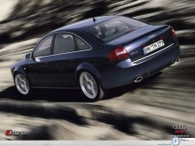 Audi A6 driving fast wallpaper