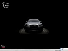 Audi A6 in the dark wallpaper