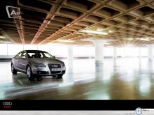 Audi A6 parking place wallpaper