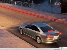Audi A8 bridge view wallpaper