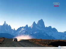 Audi Allroad mountain view wallpaper
