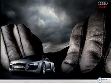 Audi Concept Car black leather wallpaper