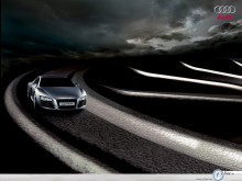 Audi Concept Car road corner wallpaper