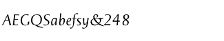 Serif fonts A-B: Augustal Cursiva Italic