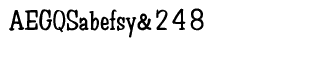 Serif fonts A-B: Avon CE Regular
