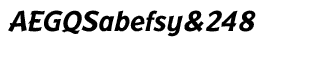Serif fonts: Badger Bold Italic