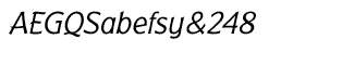 Serif fonts B-C: Badger Light Italic