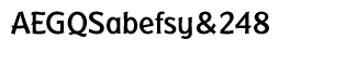 Serif fonts: Badger Medium
