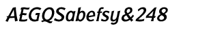 Serif fonts: Badger Medium Italic