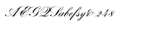Handwriting fonts A-K: Bank Script