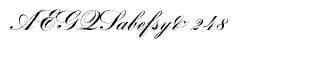 Handwriting fonts A-K: Bank Script CE