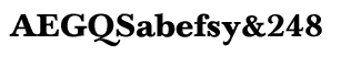 Serif fonts B-C: Baskerville Bold