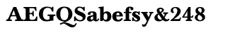 Serif fonts B-C: Baskerville CE Bold