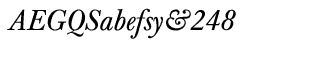 Serif fonts B-C: Baskerville CE Regular Italic
