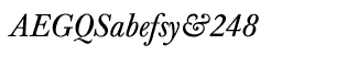 Serif fonts B-C: Baskerville GR Regular Italic