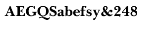 Serif fonts B-C: Baskerville Handcut Bold